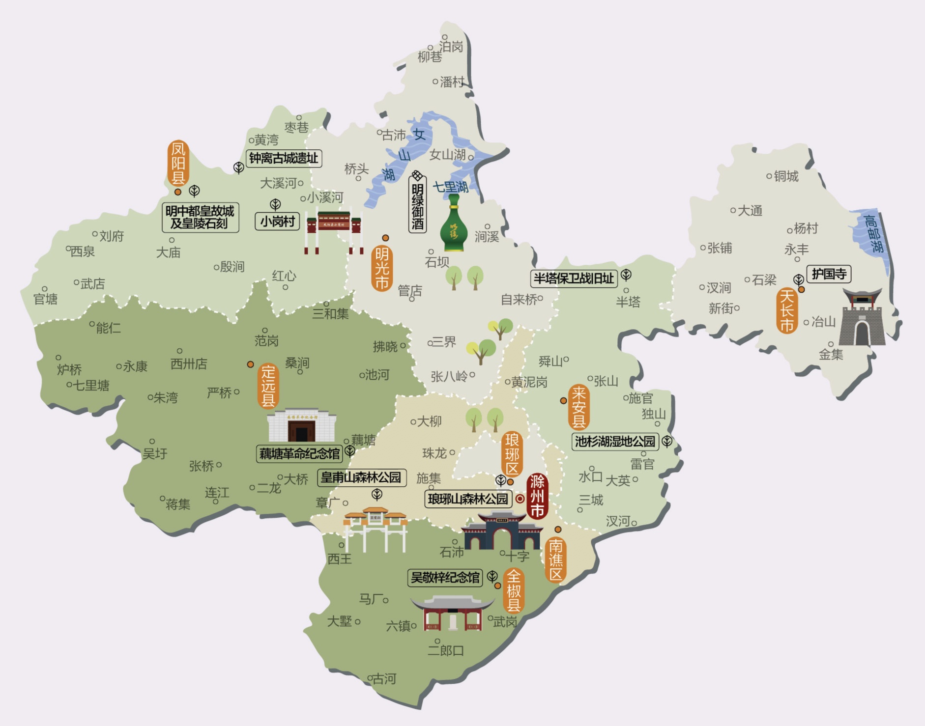 滁州最新地图，探索城市脉络的指南